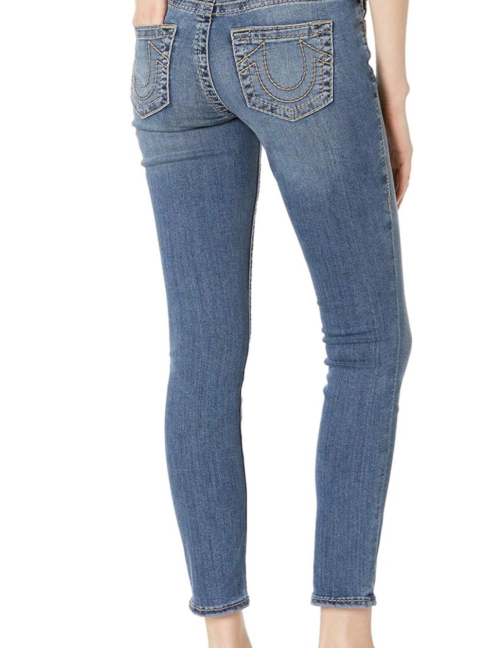 True Religion Jennie Curvy Mid-Rise Skinny Jeans – Size 27